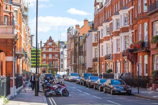 Londres Reino Unido Septiembre 2016 Aria Residencial Mayfair Con Hilera — Foto de Stock