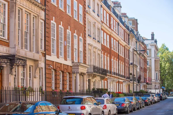 Londres Reino Unido Septiembre 2016 Aria Residencial Mayfair Con Hilera — Foto de Stock