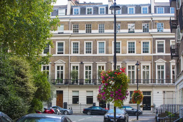 Londra Ngiltere Eylül 2016 Konut Aria Mayfair Periyodik Binalar Sıra — Stok fotoğraf