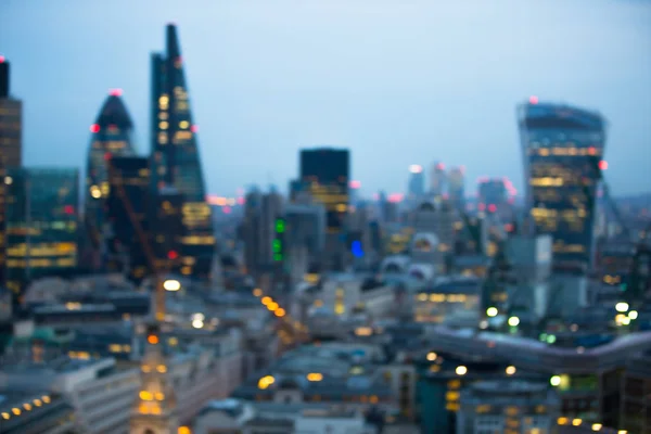 Nacht Uitzicht Van Stad Van Londen Blur City Street Wazige — Stockfoto