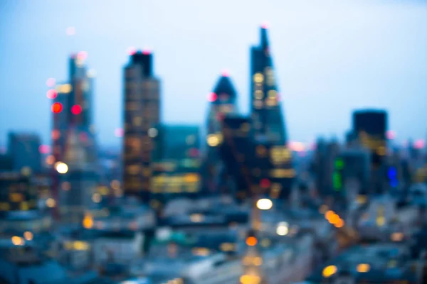 Nacht Stadt London Ansicht Unschärfe Stadt Straße Verschwommenes Foto Bokeh — Stockfoto