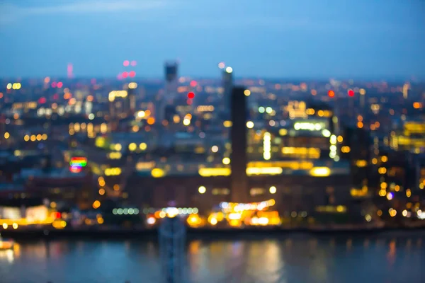 ロンドンの街の夜景のぼかし 街ぼやけた写真 ピンぼけ画像 英国ロンドン — ストック写真