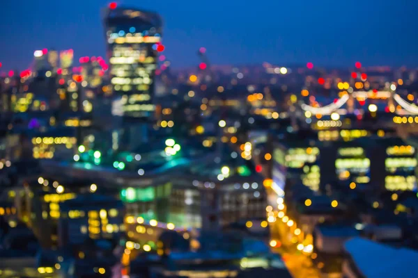 ロンドンの街の夜景のぼかし 街ぼやけた写真 ピンぼけ画像 英国ロンドン — ストック写真