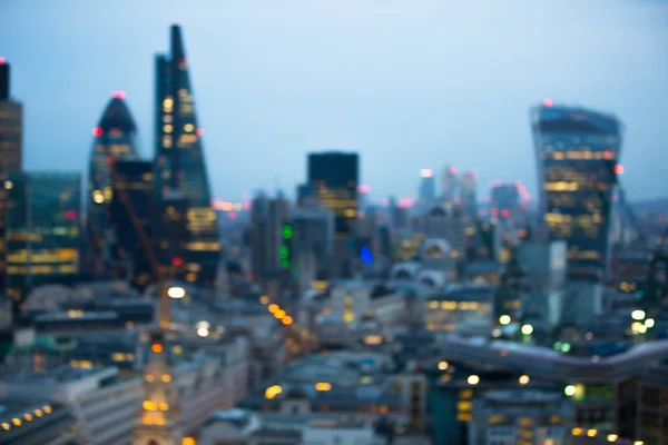 Vista Nocturna Ciudad Londres Borrosa Ciudad Calle Borrosa Foto Imagen — Foto de Stock