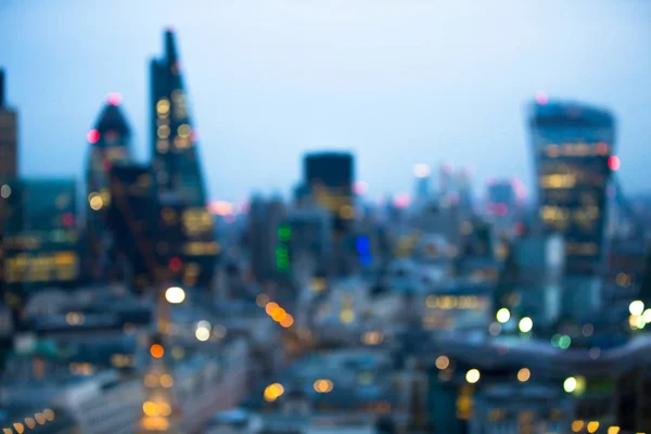 Nacht Uitzicht Van Stad Van Londen Blur City Street Wazige — Stockfoto