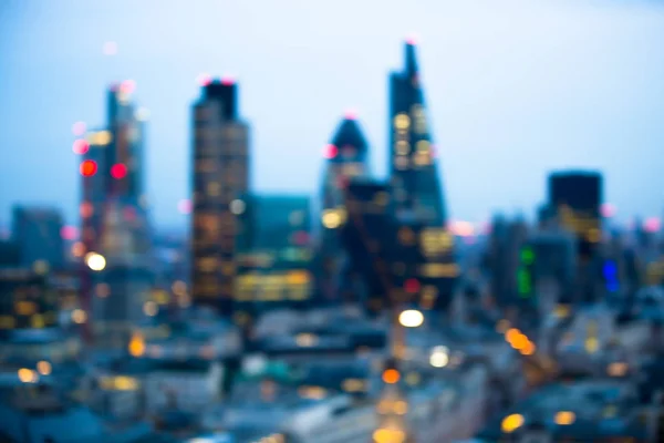 Natt London City View Oskärpa City Street Suddiga Fotot Bokeh — Stockfoto