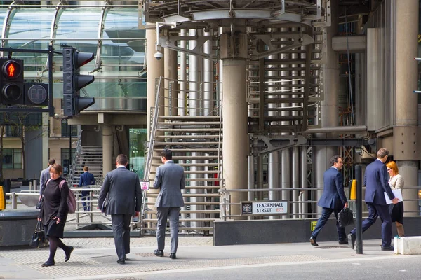 London Egyesült Királyság Május 2016 City London Street Sétáló Emberek — Stock Fotó
