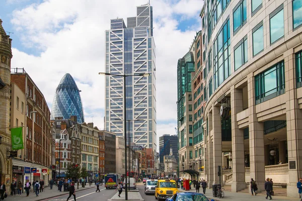 Londra Regno Unito Maggio 2016 City London Street Con Vista — Foto Stock