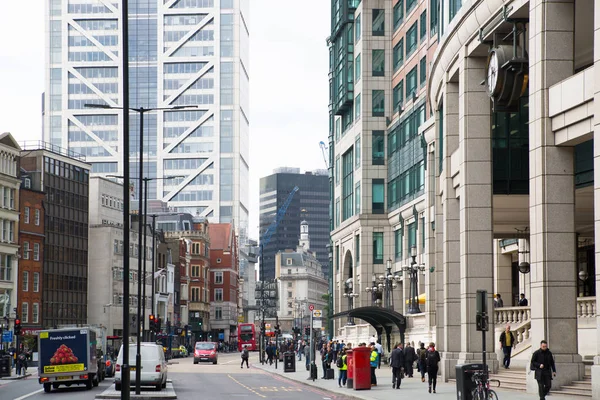 Londra Ngiltere Mayıs 2016 Londra Şehir Sokak Yürüyen Insanlar — Stok fotoğraf