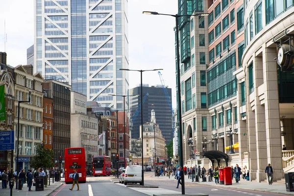 Londres Reino Unido Mayo 2016 City London Street Walking People —  Fotos de Stock