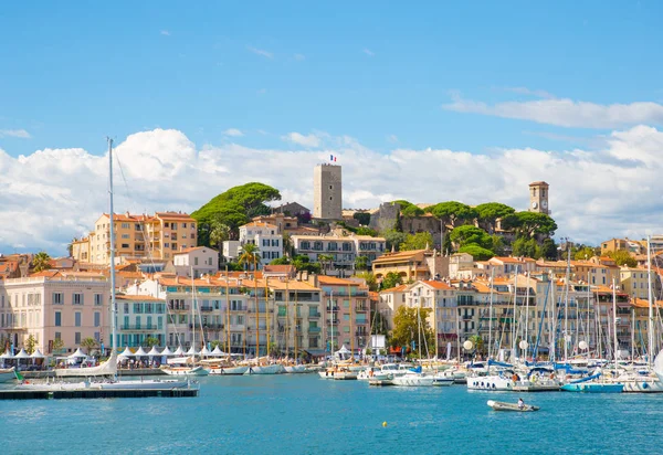 Cannes Francia Settembre 2016 Cannes Vista Dal Mare — Foto Stock