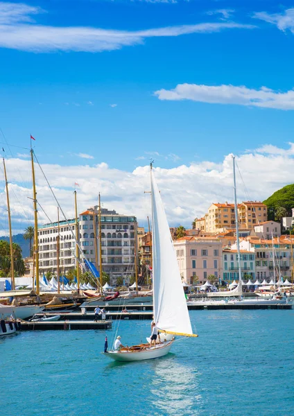 Cannes Italia Settembre 2016 Vieux Port Cannes Cannes Yachting Festival — Foto Stock