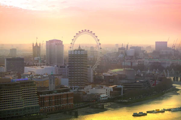 Londres Reino Unido Dezembro 2017 City London Business Aria View — Fotografia de Stock