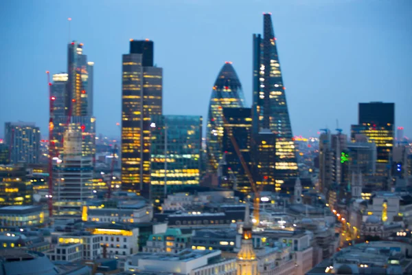 ロンドン イギリス 2017 ロンドンのシティ ビジネス アリア ビュー夕暮れ時 ロンドンのヨーロッパの一流の金融センター — ストック写真