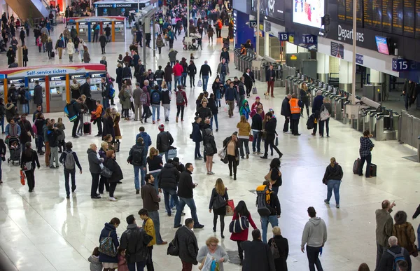 Londres Diciembre 2017 Estación Tren Internacional Waterloo Centro Londres Uno — Foto de Stock