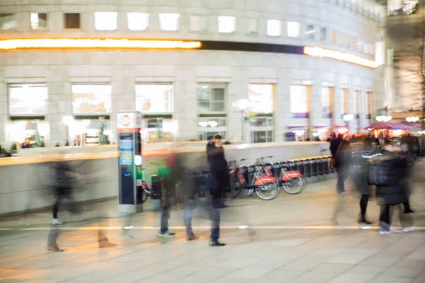 London July 2017 Walking People Blur Office People Going Back — Stock Photo, Image