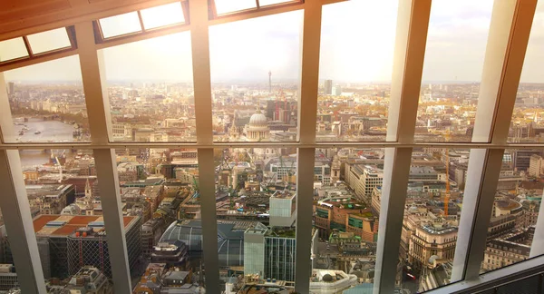 London April 2017 People Enjoying London View Sky Garden Walkie — Stock Photo, Image