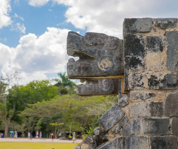 Мексика Юкатан Майя Великий Суду Храм Jaguar — стокове фото