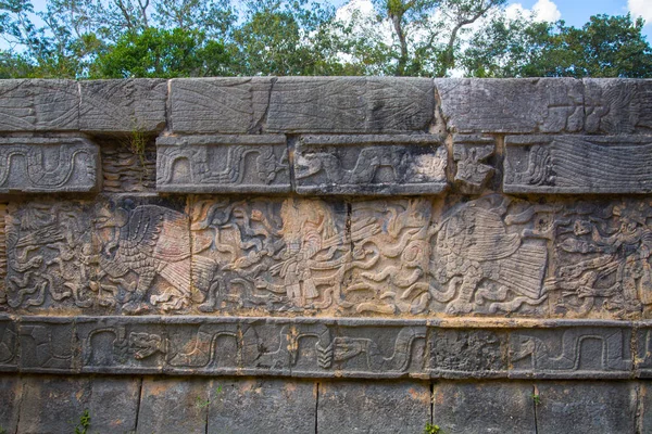 México Yucatán Gran Pista Pelota Maya Templo Jaguar —  Fotos de Stock