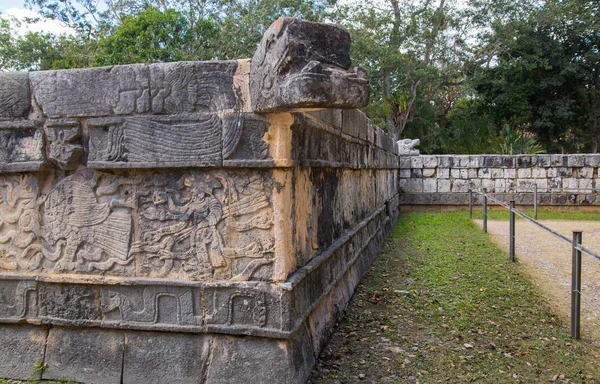 México Yucatán Grande Quadra Baile Maia Templo Jaguar — Fotografia de Stock