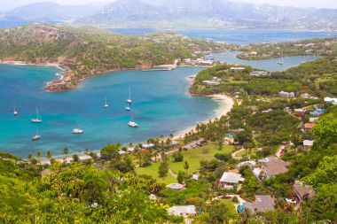 Antigua, Karayip Adaları, İngiliz Limanı. Mayıs 