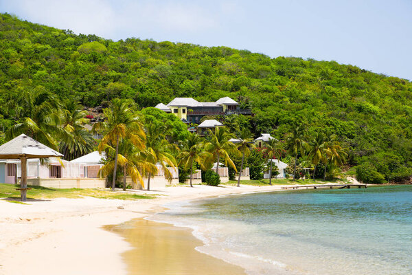 Antigua, Caribbean islands - May 20, 2017: English Harbour holiday villas