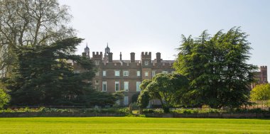 Windsor, Uk - 5 Mayıs 2019: Eton Kolej binaları. İngiltere