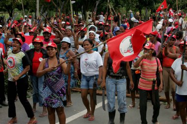 Karayolu 101 'deki ilk protesto.