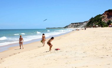 Trancoso 'daki yerli plajı.