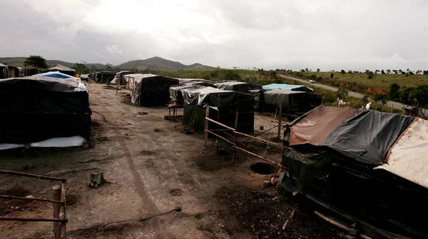 Campamento de miembros del MST en Bahía — Foto de Stock