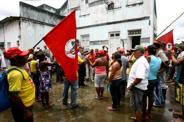 MST ocupa prefeitura na Bahia — Fotografia de Stock