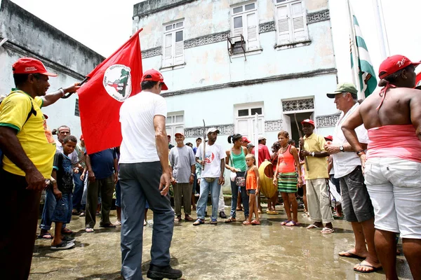 MST ocupa prefeitura na Bahia — Fotografia de Stock
