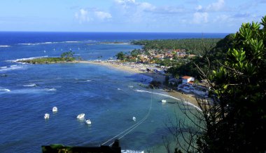 Morro de Sao Paulo 'nun hava manzarası