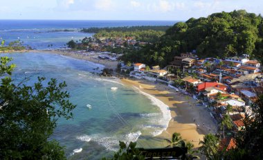 Morro de Sao Paulo 'nun hava manzarası