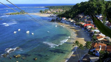Morro de Sao Paulo 'nun hava manzarası