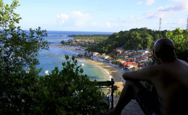 Morro de Sao Paulo 'nun hava manzarası