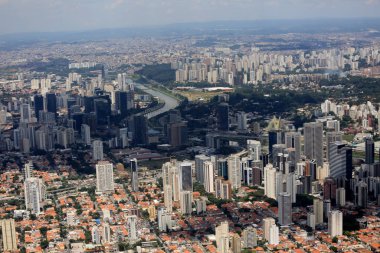 Havadan görünümü şehir sao paulo