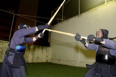 Japon dövüş sanatları savaşçıları.