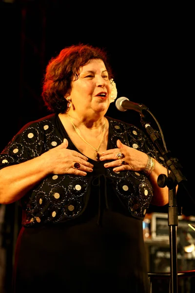 Cantante Nana Caymmi durante el concierto — Foto de Stock