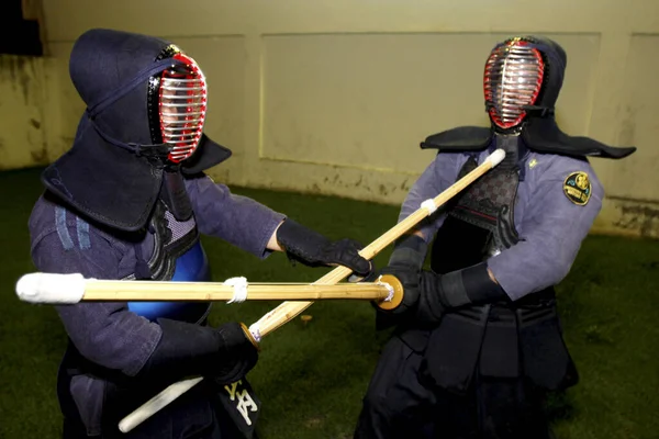 Martial art fighters from japan — Stock Photo, Image