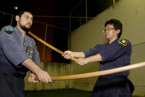 Martial art fighters from japan — 스톡 사진