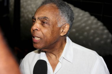Gilberto Gil, Salvador 'da bir röportaj sırasında.