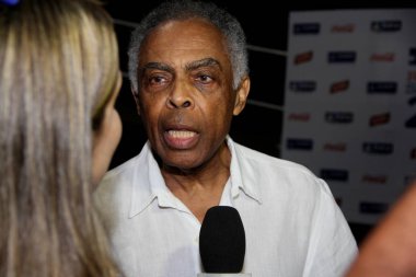 Gilberto Gil, Salvador 'da bir röportaj sırasında.