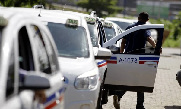 Řidiči taxi — Stock fotografie