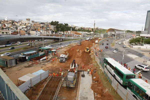 Trabajador en obras de construcción civil — Foto de Stock