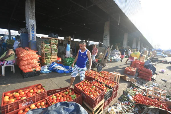 Hotfrutes in Ceasa of Salvador city — Stock Photo, Image