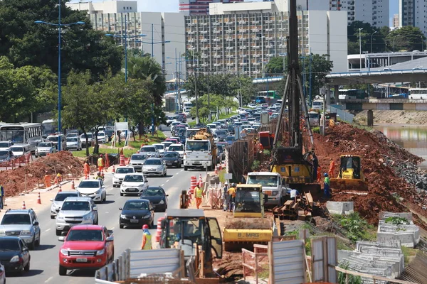 Trabalhador na construção civil — Fotografia de Stock