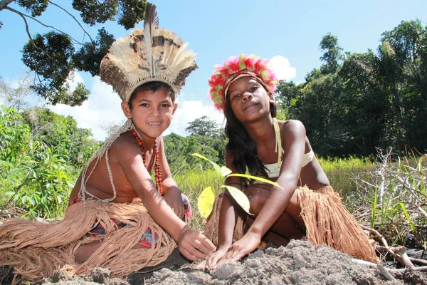 Indigener Stamm Bahia — Stockfoto