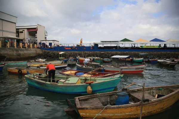 Barcos no porto de são João Feira — Fotografia de Stock