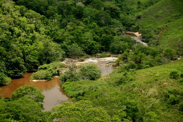 Vista do rio buranhem em eunápolis — Fotografia de Stock